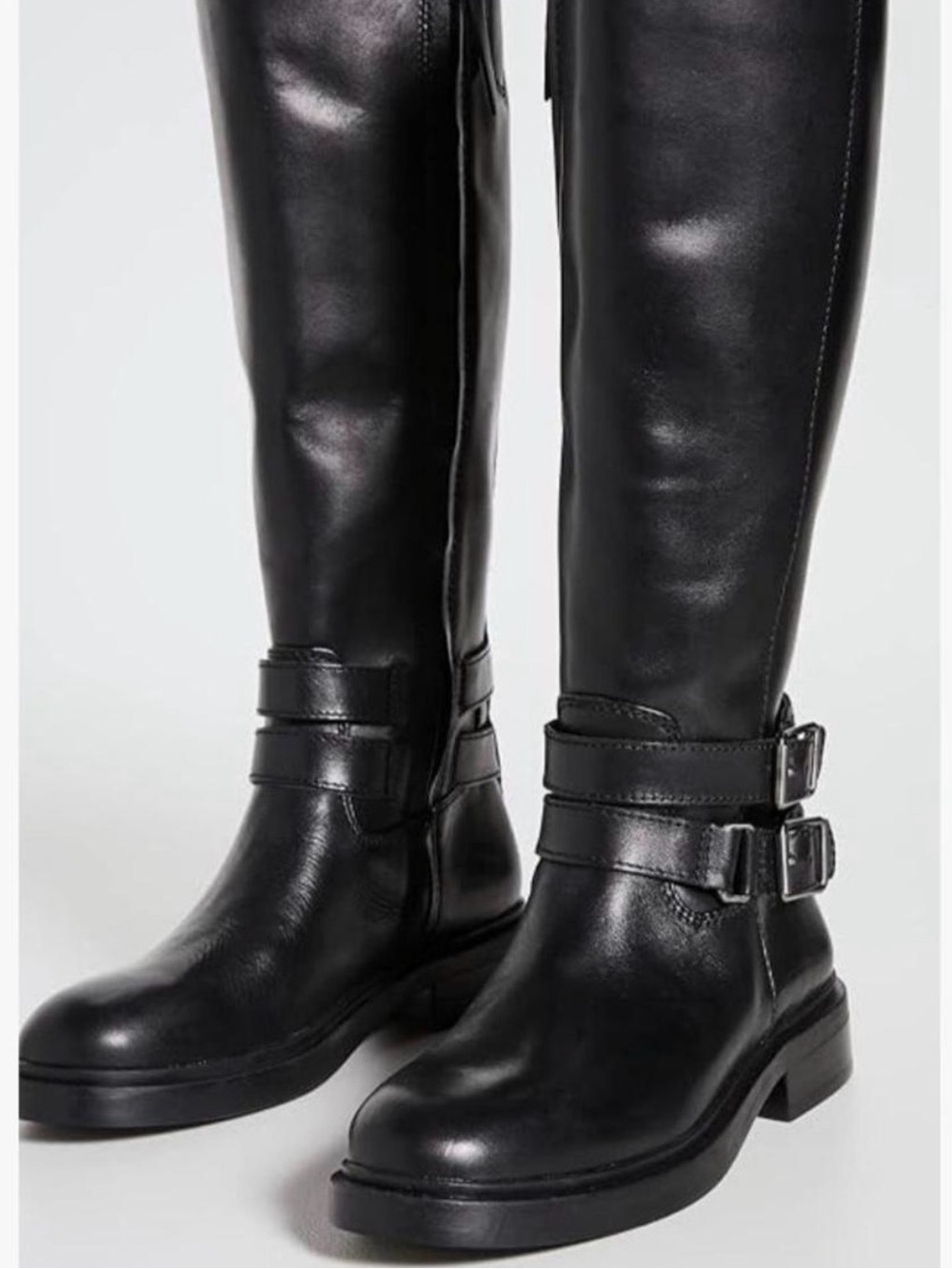 NIB~Sam Edelman Leather Buckle Detail Knee High Boots